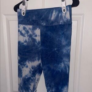 Blue Tie-Dye Leggings